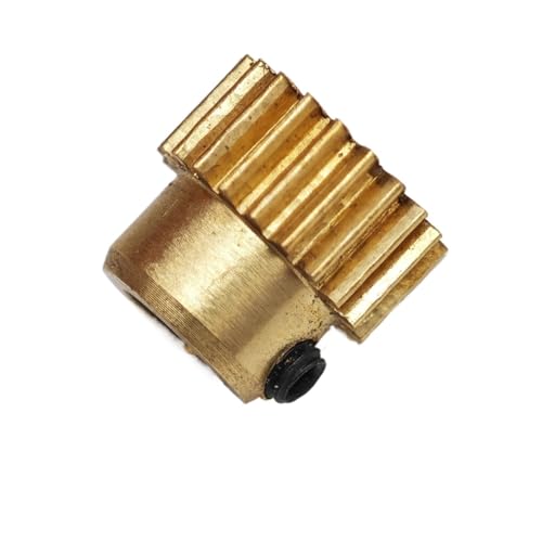 GuidNaurys 1 Stück 0,5 M 25T 26T Zylinderrad mit 5 mm starker Zahnstufe, Getriebe 0,5 Modul 25T 26T Messingritzel mit geraden Zähnen Getriebe(26 Teeth 2mm bore) von GuidNaurys