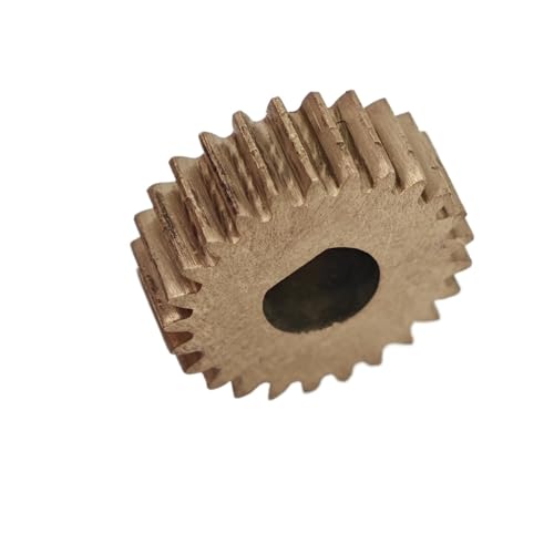 GuidNaurys 1 Stück 0,5 M 37 Zähne Flaches Kupferzahnrad 0,5 Modul 37 Zähne Ritzel mit geraden Zähnen 5 mm Dicke Getriebe-Zylinderrad D-Loch Getriebe(5x4mm D BORE) von GuidNaurys