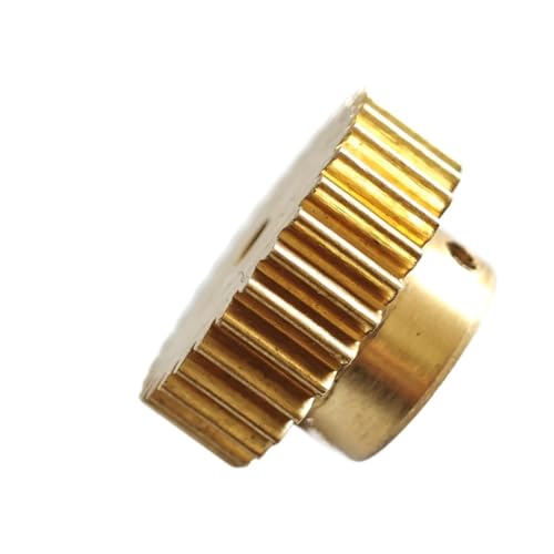 GuidNaurys 1 Stück 0,5 M 42 Zähne Messing-Stirnrad 22 mm Durchmesser 12 mm Dicke Zylinderrad mit Schritt 0,5 Modul 42 Zähne Ritzel M4 Schraube Getriebe(6mm bore) von GuidNaurys