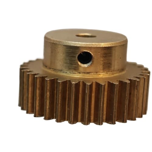 GuidNaurys 1 Stück 0,5 M 54T Stirnradgetriebe 0,5 Modul 54 Zähne Kupfer Stirnradgetriebe mit Stufen-Geradverzahnung Getrieberitzel Getriebe(4mm bore) von GuidNaurys
