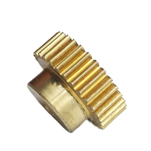 GuidNaurys 1 Stück 0,5 M 78 Zähne Messing-Stirnrad 40,5 mm Durchmesser Gerade Zähne Zylindrisches Ritzel 0,5 Modul 78 Zähne Stirnrad mit Stufe Getriebe(12mm bore) von GuidNaurys