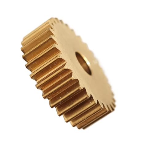 GuidNaurys 1 Stück 0,5 M 86 Zähne Messing-Stirnrad 0,5 Modul 86 Zähne Zylinderrad 44 mm Durchmesser 5 mm Dicke Gerade Zähne Flaches Ritzel Getriebe(6mm bore) von GuidNaurys