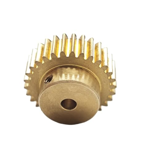 GuidNaurys 1 Stück 0,5 Modul 104 Zähne Messing-Stirnrad 5 mm Zahndicke Gerades Ritzel 0,5 M 104T Stirnrad mit Stufe Getriebe(5mm bore) von GuidNaurys