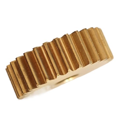 GuidNaurys 1 Stück 0,5 Modul 110 Zähne Zylinderrad 56 mm Durchmesser 5 mm dick Messing Stirnrad 0,5 M 110T gerade Zähne flaches Ritzel Getriebe(10mm bore) von GuidNaurys