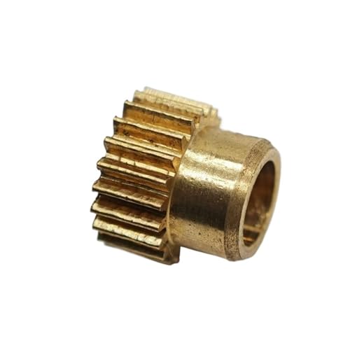GuidNaurys 1 Stück 0,5 Modul 30 Zähne Messingzahnrad 4 mm 5 mm 6 mm 6,35 mm Loch Gerade Zähne Ritzel 0,5 M 30 T Stirnrad mit Stufe Getriebe(5mm bore) von GuidNaurys
