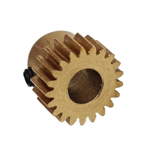 GuidNaurys 1 Stück 0,5 Modul 33 Zähne Kupferritzel Gerade Zähne Mechanisches Zahnrad Schrittdurchmesser 12 mm 0,5 M 33 T Stirnrad M3 Schraube Getriebe(3MM BORE) von GuidNaurys