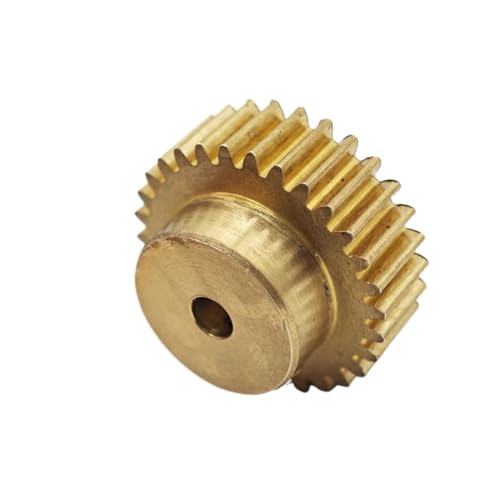 GuidNaurys 1 Stück 0,5 Modul 60 Zähne Messing-Stirnrad 0,5 M 60 Zähne Messing-Stirnrad mit Stufen-Geradezähnen Motorritzel Getriebe(9mm bore) von GuidNaurys