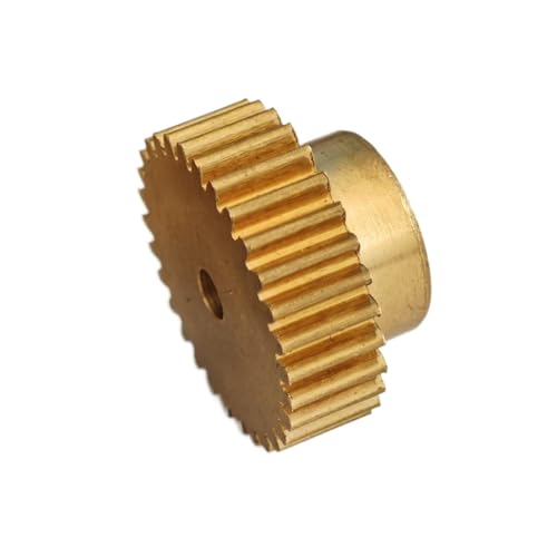 GuidNaurys 1 Stück 0,5 Modul 82 Zähne Kupfer Stirnrad mit Schritt 42 mm Durchmesser Ritzel 0,5 M 82 Zähne gerade Zähne Mechanisches Getriebe Getriebe(3.17mm bore) von GuidNaurys