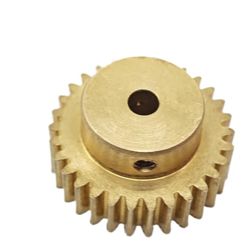 GuidNaurys 1 Stück 0,5 Modul 87 Zähne Kupfer Stirnrad 5 mm Zähne Dickes gerades Ritzel 0,5 M 87 T Flaches zylindrisches Zahnrad Getriebe(3mm bore) von GuidNaurys