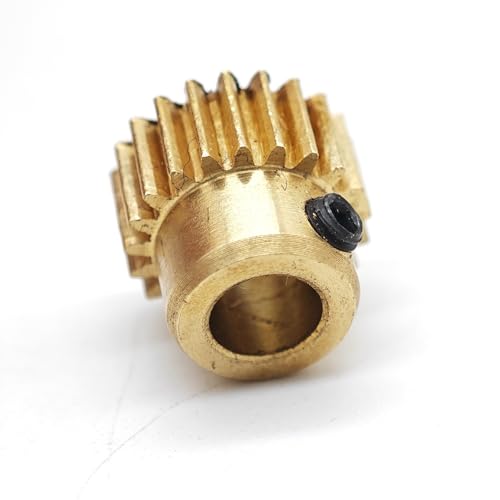 GuidNaurys 1 Stück 0,5 Modul Kupfer Stirnrad 29 Zähne Zylinderrad mit Schritt 12 mm Schrittdurchmesser 0,5 M 28T Ritzel M3 Schraube Getriebe(3mm bore) von GuidNaurys