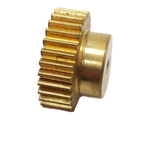 GuidNaurys 1 Stück 0,5 Modul Messing Stirnrad mit Schritt 0,5 M 73 Zähne Zylinderrad 3,17 mm 5 mm 6 mm 6,35 mm 8 mm 10 mm 12,7 mm Bohrung Ritzel Getriebe(9mm BORE) von GuidNaurys