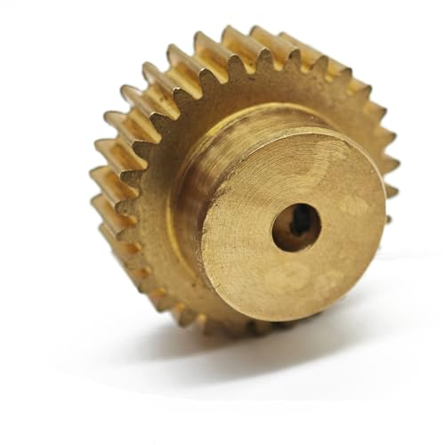 GuidNaurys 1 Stück 0,5 Modul Messing Zylindrisches Stirnrad 35 mm Durchmesser 78 Zähne Ritzel mit geraden Zähnen M3 Schraube 0,5 M 78 Zähne Stirnrad mit Stufe Getriebe(3.17mm bore) von GuidNaurys