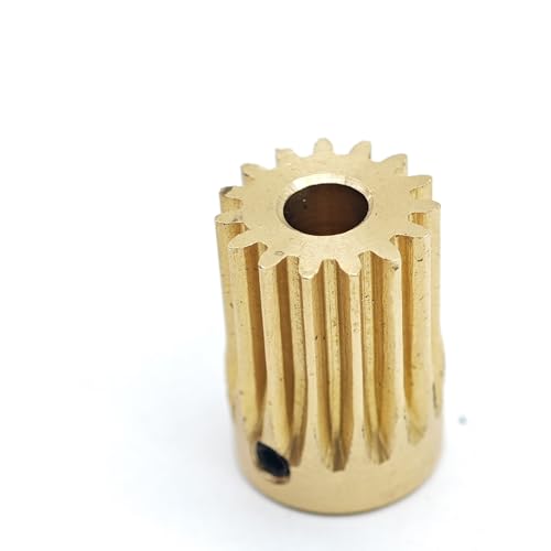 GuidNaurys 1 Stück 0,5 Mt 30 Zähne Kupfer Halbzahnrad 16 mm Durchmesser 12 mm Dickes gerades Ritzel 0,5 Modul 30 Zähne zylindrisches Zahnrad Getriebe(3.17mm bore) von GuidNaurys