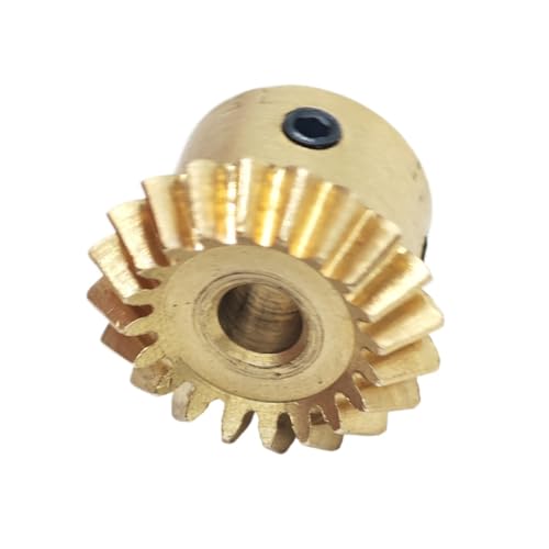 GuidNaurys 1 Stück 1:1 Verhältnis 1M 15T Messing Kegelrad 1 Modul 15 Zähne 90 Grad Lenkritzel 4mm 5mm 6mm Bohrung Konisches Kegelrad Eingriffswinkel(5mm bore) von GuidNaurys
