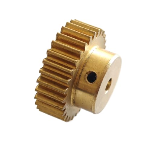 GuidNaurys 1 Stück 116 Zähne Messing Stirnrad 0,5 Modul Zylinderrad mit Schritt 0,5 M 116T Gerade Zähne Getriebemotor Ritzel Getriebe(12mm bore) von GuidNaurys