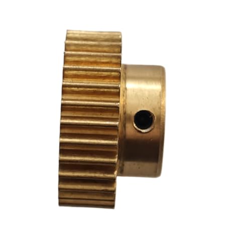 GuidNaurys 1 Stück 79 Zähne 0,5 Modul Stirnrad 5 mm Zähne Dickes Getriebe Gerades Ritzel 0,5 M 79 T Schritt Zylinderrad M3 Schraube Getriebe(5mm bore) von GuidNaurys