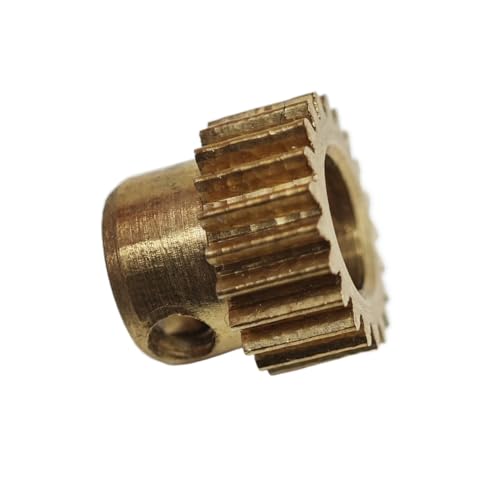 GuidNaurys 1 Stück Messing 0,4 M Stirnrad 0,4 Modul 30 Zähne 31 Zähne Zylindrisches Stirnrad mit Schritt 30T 31T Motortreiberritzel Gerades Ritzel(31 teeth 5mm bore) von GuidNaurys