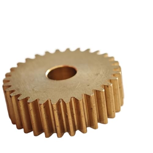 GuidNaurys 1 stück 0,5 Modul 43 Zähne Messing Zahnrad 0,5 M 43 T Gerade Zähne Ritzel Zylindrischen Stirnrad Getriebe(7mm bore) von GuidNaurys