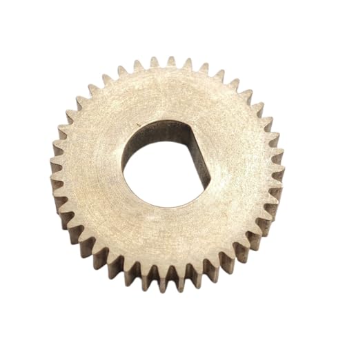 GuidNaurys 1 stücke Kupfer 0,5 Modul 55 Zähne Ritzel D Form Innenloch Flache Zylinderrad 28,5 x 5mm Gerade Zähne Zahnrad Getriebe(5x4.5mm D BORE) von GuidNaurys