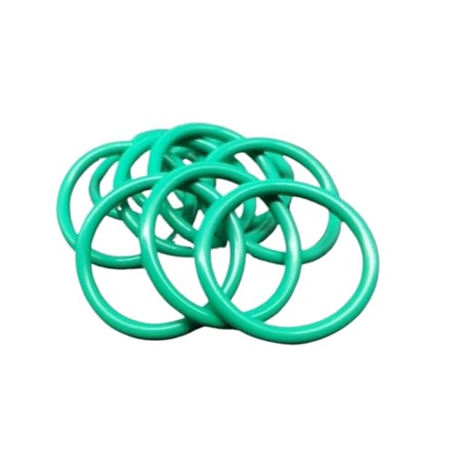 GuidNaurys 10 stücke FKM O Ring 5mm Draht Durchmesser Grün Fluor Gummi Öl Dichtung Ring Scheiben 31mm Bis 45mm OD Mechanische Dichtung Dichtung Dichtung undicht(38mm OD) von GuidNaurys