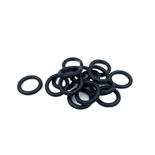 GuidNaurys 100 Stück, 2 mm Drahtdurchmesser, NBR-O-Ring, 16 mm bis 22 mm Innendurchmesser, Dichtungsring, Dichtung, hochtemperaturbeständige hydraulische Unterlegscheibe Dichtung undicht(ID 19.5mm) von GuidNaurys