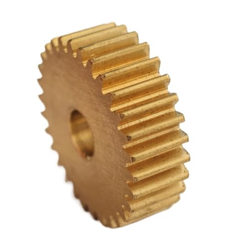 GuidNaurys 41 Zähne Messing Stirnrad 0,5 Modul 41T Zylindrisches Zahnrad 21,5mm Durchmesser Gerade Zähne Stirnrad Ritzel Getriebe(3.17mm bore) von GuidNaurys