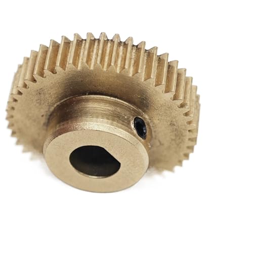 GuidNaurys D-Loch-Kupfer-Stirnrad, 0,5 Modul, 43 Zähne, Stirnrad mit Schritt, 0,5 M, 43 Zähne, Ritzel mit geraden Zähnen Getriebe(3x2.5mm D bore) von GuidNaurys