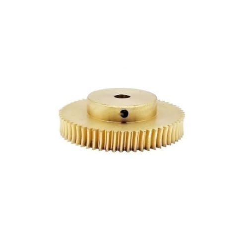 GuidNaurys Kupferschneckengetriebe mit 3 mm Bohrung, 0,5 Modul, 80 Zähne, 100 Zähne, Turbinenschneckenritzel, 5 mm Zähne, dickes Turbinengetriebe Eingriffswinkel(100T) von GuidNaurys