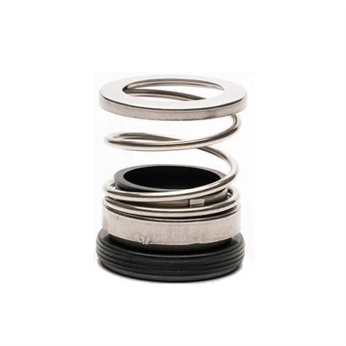 GuidNaurys Mechanische Wellendichtung aus Siliziumkarbid NBR mit Einzelfeder, mechanische Dichtung aus Elastomerkautschuk for Wasserpumpen-Rohrleitungspumpen Wasserleckageschutz(ID 30mm) von GuidNaurys