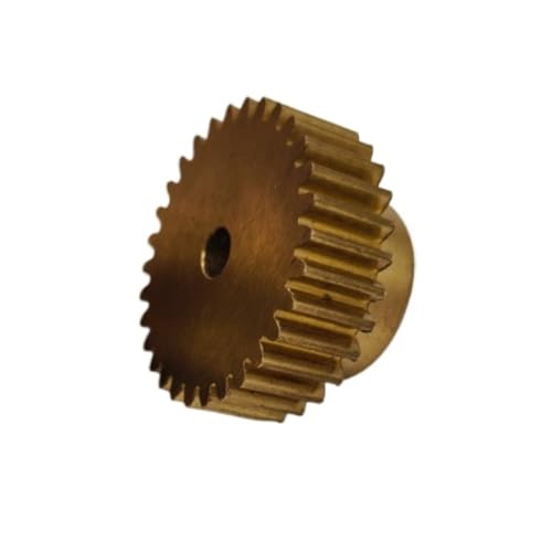 GuidNaurys Messing 0,5M 56T Stirnrad mit Schritt gerade Zähne Getriebe Motor Ritzel 0,5 Modul 56 Zähne Zylinderrad Getriebe(1.98mm bore) von GuidNaurys