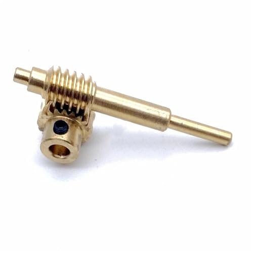 GuidNaurys Messing-Schneckengetriebe-Set 1:20 1:30 1:40 1:50 1:60 Untersetzungsverhältnis 0,5 Modul Turbinengetriebe Ritzel Eingriffswinkel(20T 5MM BORE) von GuidNaurys