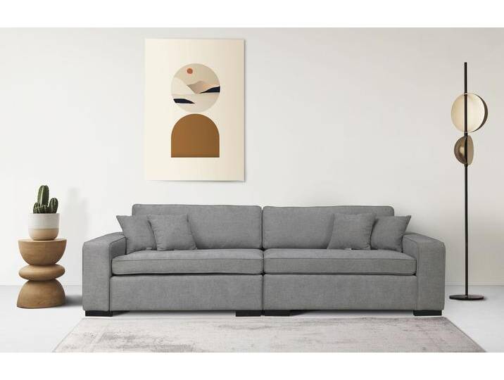 2-Sitzer Skara XXL , grau (hellgrau), B:280cm H:86cm T:130cm, 100% Polyester, GUIDO MARIA KRETSCHMER HOME & LIVING, Sofas, Lounge-Sofa XXL mit Federkern-Polsterung, in vielen Bezugsvarianten von Guido-Maria-Kretschmer-Home-&-Living