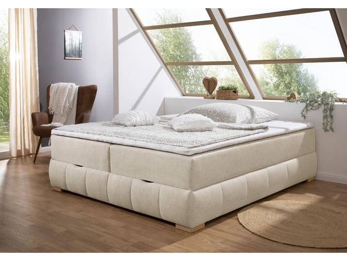 Boxbett Wehma , beige, B:164cm L:204cm, GUIDO MARIA KRETSCHMER HOME & LIVING, Komplettbetten, ohne Kopfteil, inklusive Topper und Bettkasten Boxbett Wehma , beige, B:164cm L:204cm, GUIDO MARIA KRETSCHMER HOME & LIVING, Komplettbetten, ohne Kopfteil, inklusive Topper und Bettkasten von Guido-Maria-Kretschmer-Home-&-Living