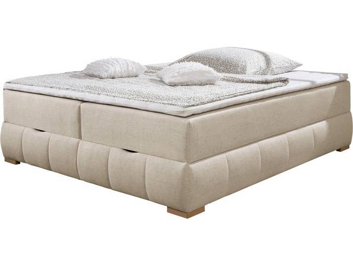 Boxbett Wehma , beige, B:184cm L:204cm, GUIDO MARIA KRETSCHMER HOME & LIVING, Komplettbetten, ohne Kopfteil, inklusive Topper und Bettkasten von Guido-Maria-Kretschmer-Home-&-Living