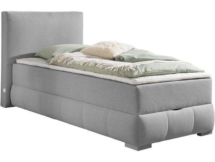 Boxbett Wehma , grau, B:110cm L:213cm, GUIDO MARIA KRETSCHMER HOME & LIVING, Komplettbetten, in H2, H3 & H4 wählbar, inklusive Topper von Guido-Maria-Kretschmer-Home-&-Living