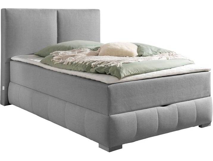 Boxbett Wehma , grau, B:150cm L:213cm, GUIDO MARIA KRETSCHMER HOME & LIVING, Komplettbetten, in H2, H3 & H4 wählbar, inklusive Topper von Guido-Maria-Kretschmer-Home-&-Living