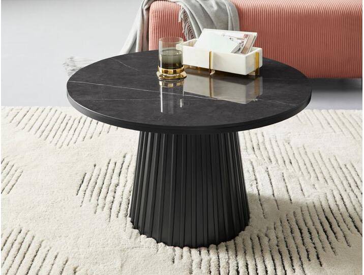 Couchtisch Roos, TOPSELLER, OTTOs Choice , schwarz, B:80cm H:45cm T:80cm, MDF;Solid Ash;metal;ceramic, GUIDO MARIA KRETSCHMER HOME & LIVING, Tische, Couchtisch Runde Couchtische von Guido-Maria-Kretschmer-Home-&-Living