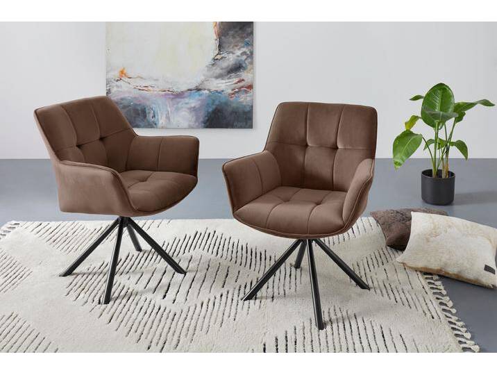Drehstuhl Lika, TOPSELLER, OTTOs Choice , braun, H:84,5cm T:68cm, Polyester, GUIDO MARIA KRETSCHMER HOME & LIVING, Stühle, 2er Set, 360 Grad Drehfunktion, Samtpolsterung Drehstuhl Lika, TOPSELLER, OTTOs Choice , braun, H:84,5cm T:68cm, Polyester, GUIDO MARIA KRETSCHMER HOME & LIVING, Stühle, 2er Set, 360 Grad Drehfunktion, Samtpolsterung von Guido-Maria-Kretschmer-Home-&-Living