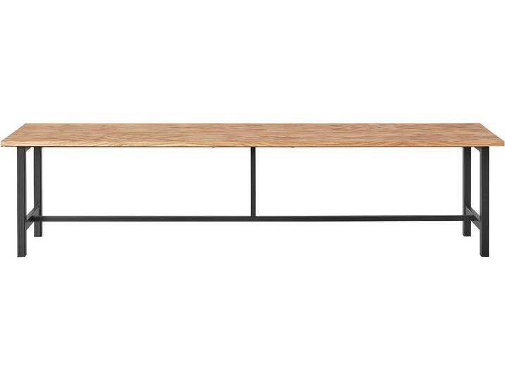 Essbank HOME AFFAIRE Sare , beige (natur), B:190cm H:46cm T:40cm, Sitzbänke, Mit Echtholzfurnier aus Eiche von Home-affaire