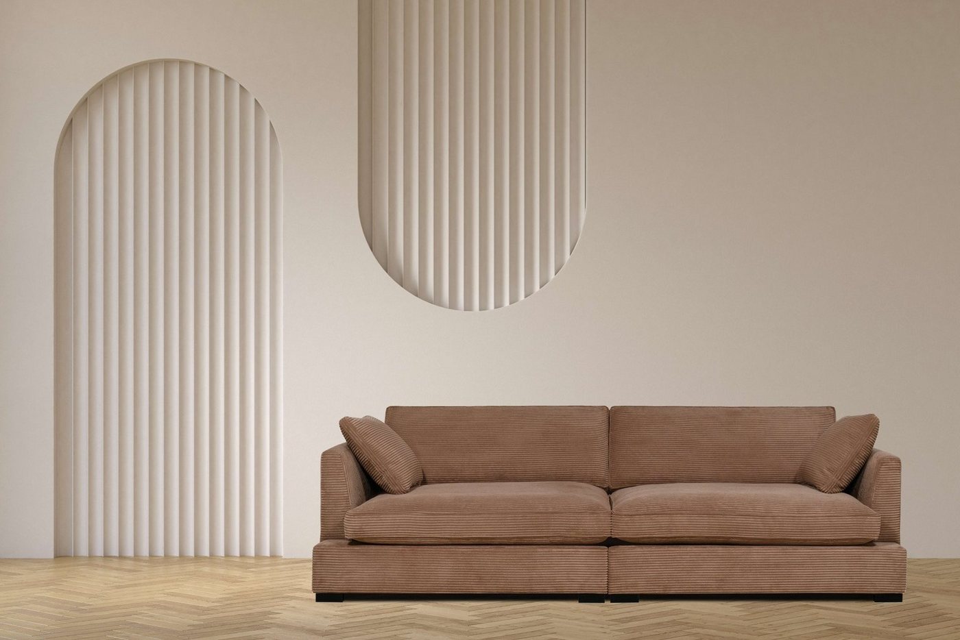 Guido Maria Kretschmer Home&Living Big-Sofa Annera, weicher Sitzkomfort, mit extra tiefen Sitzflächen, Füllung mit Federn von Guido Maria Kretschmer Home&Living