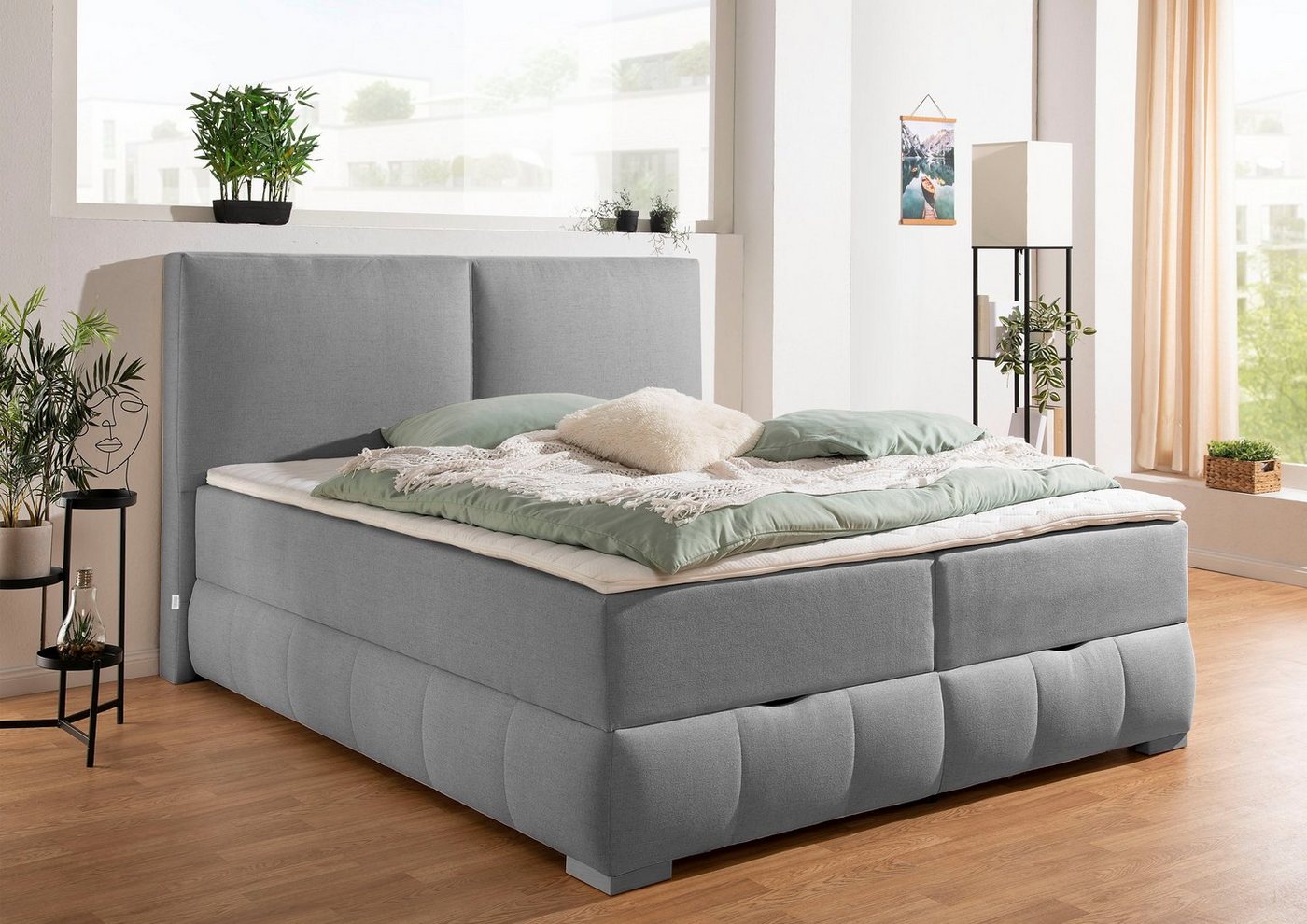 OTTO home Boxbett Wehma, in H2, H3 & H4 wählbar, inklusive Topper von OTTO home