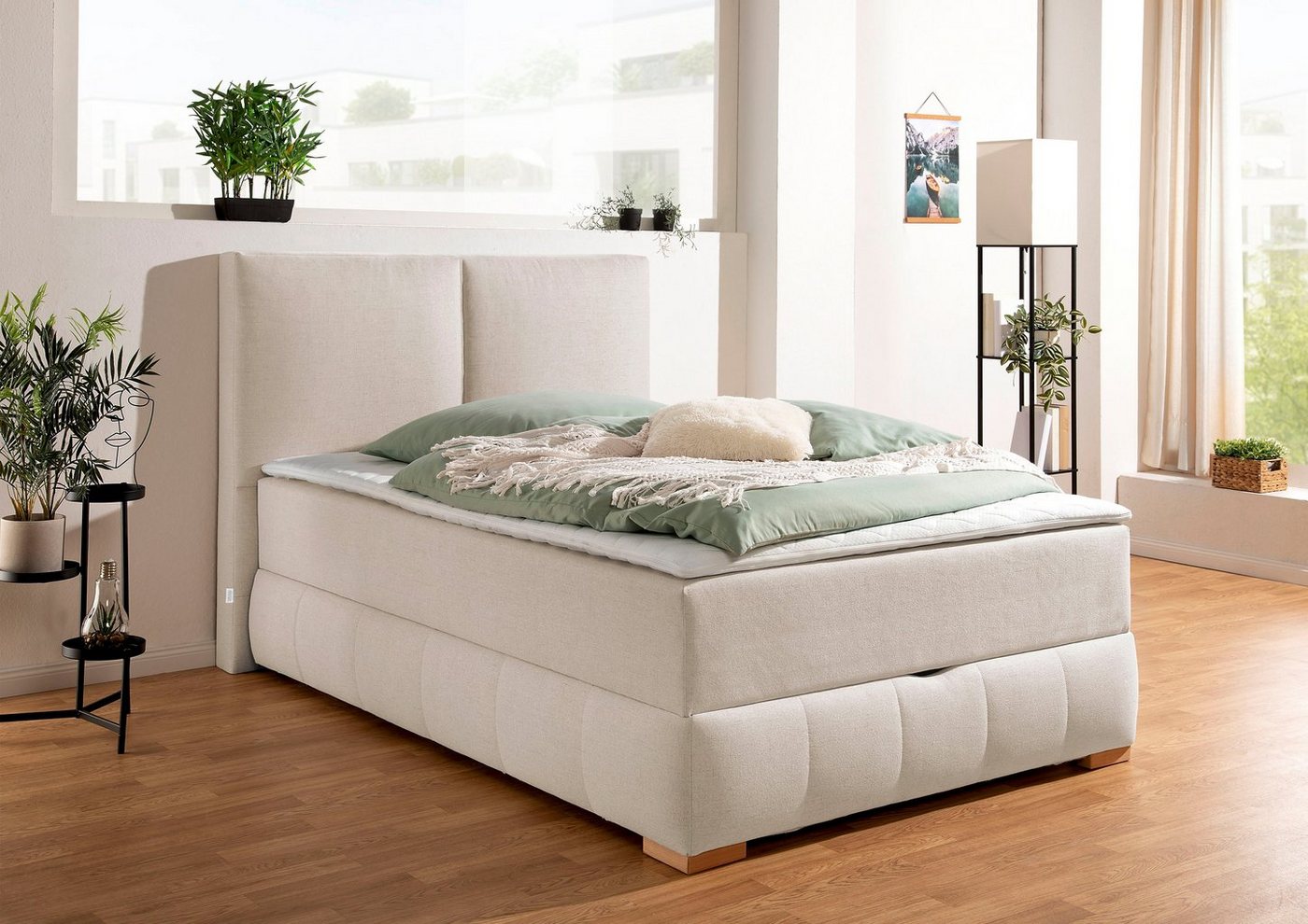 OTTO home Boxbett Wehma, in H2, H3 & H4 wählbar, inklusive Topper von OTTO home