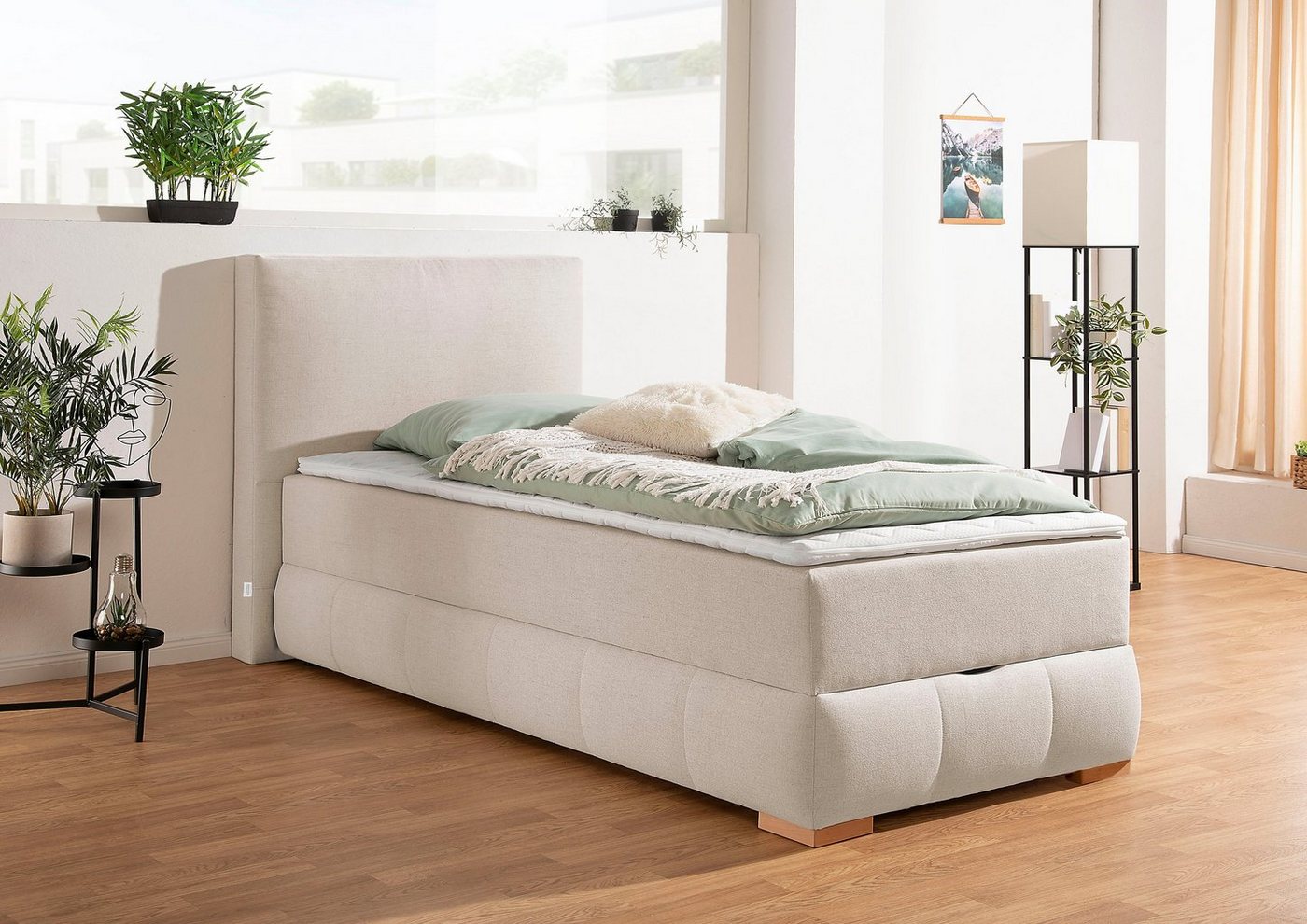 OTTO home Boxbett Wehma, in H2, H3 & H4 wählbar, inklusive Topper von OTTO home