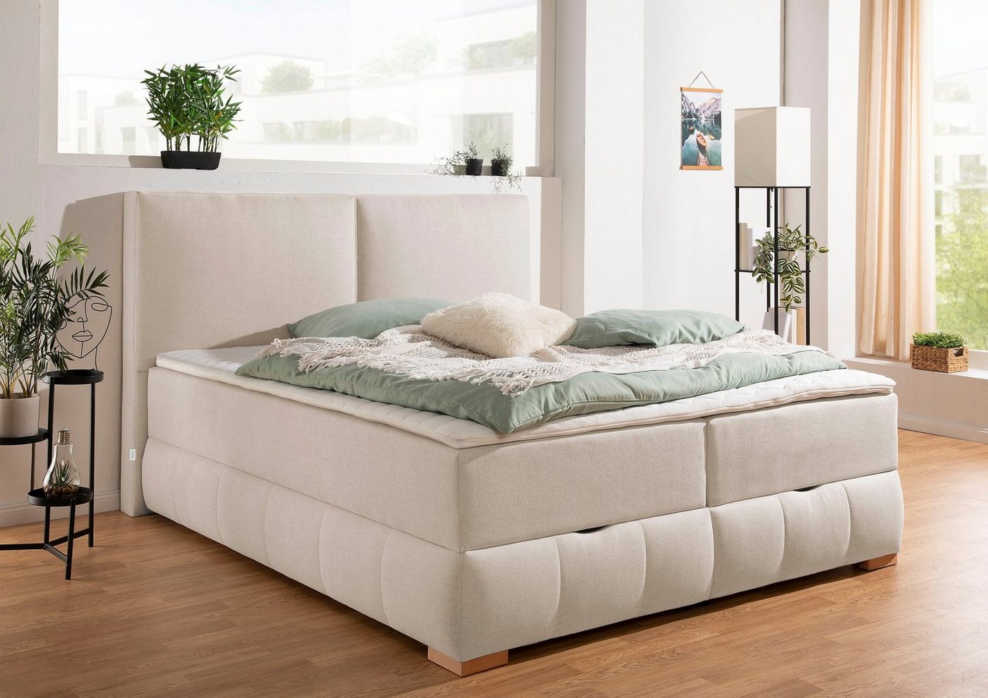 OTTO home Boxbett Wehma, in H2, H3 & H4 wählbar, inklusive Topper von OTTO home