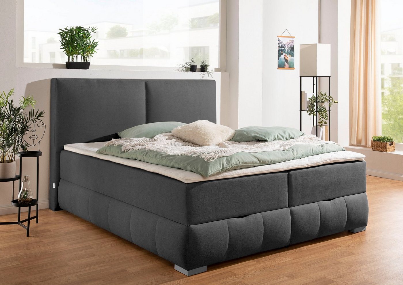 OTTO home Boxbett Wehma, in H2, H3 & H4 wählbar, inklusive Topper von OTTO home