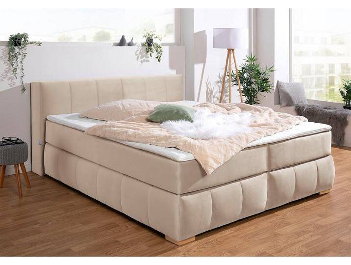 Home affaire Boxspringbett Chelles, inkl. Kaltschaumtopper, in 5 Breiten und 3 Matratzenarten, beige, 7-Zonen-Tonnentaschen-Federkernmatratze Home affaire Boxspringbett Chelles, inkl. Kaltschaumtopper, in 5 Breiten und 3 Matratzenarten, beige, 7-Zonen-Tonnentaschen-Federkernmatratze von Home-affaire