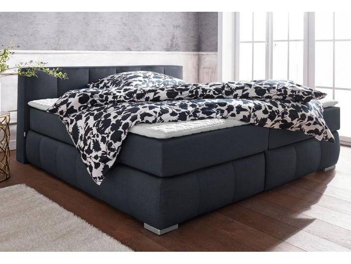 Home affaire Boxspringbett Chelles, inkl. Topper, in XXL- Überlänge 220 cm, Unterbox mit feine Wölbung, grau, 7-Zonen-Tonnentaschen-Federkernmatratze Home affaire Boxspringbett Chelles, inkl. Topper, in XXL- Überlänge 220 cm, Unterbox mit feine Wölbung, grau, 7-Zonen-Tonnentaschen-Federkernmatratze von Home-affaire