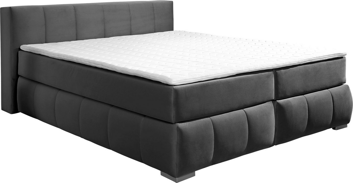 Guido Maria Kretschmer Home&Living Boxspringbett Chelles, inkl. Topper, in XXL- Überlänge 220 cm, Unterbox mit feine Wölbung von Guido Maria Kretschmer Home&Living