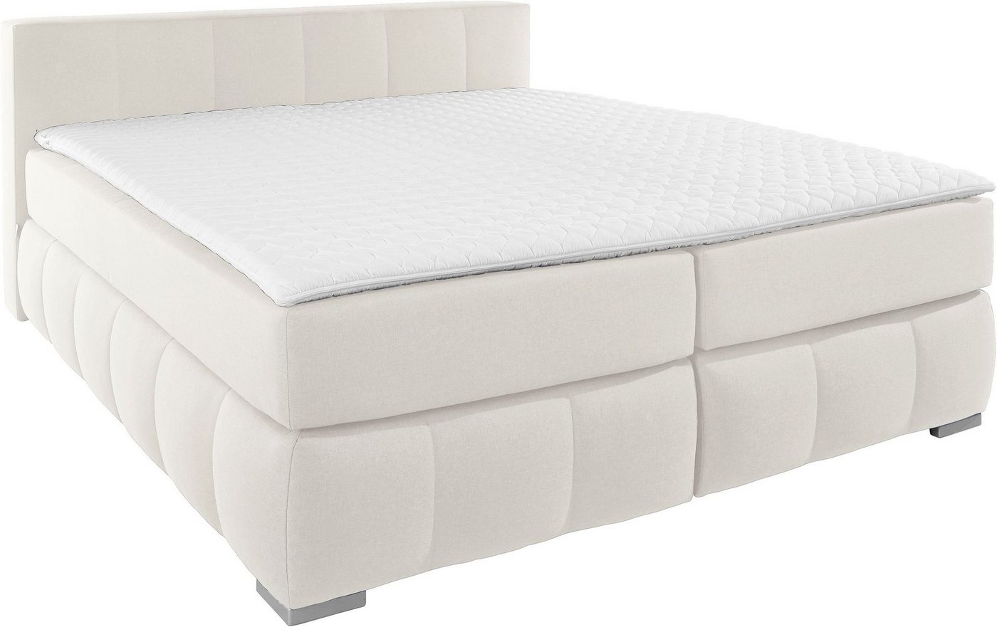 Guido Maria Kretschmer Home&Living Boxspringbett Chelles, inkl. Topper, in XXL- Überlänge 220 cm, Unterbox mit feine Wölbung von Guido Maria Kretschmer Home&Living