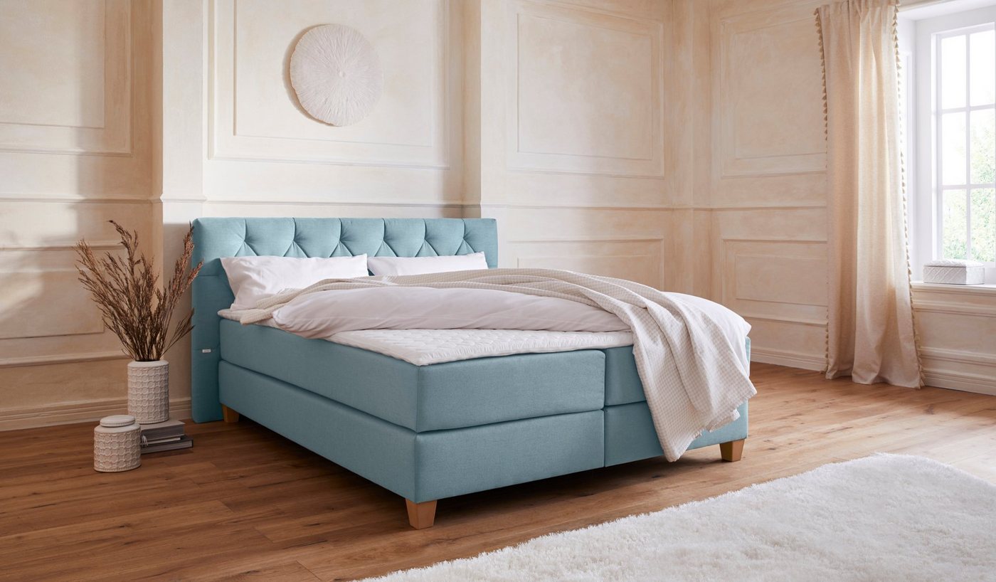 Guido Maria Kretschmer Home&Living Boxspringbett Harmones, in 3 Breiten, Härtegrad auch im Mix mit je 1 Matratze in H2 und H3 Guido Maria Kretschmer Home&Living Boxspringbett Harmones, in 3 Breiten, Härtegrad auch im Mix mit je 1 Matratze in H2 und H3 von Guido Maria Kretschmer Home&Living